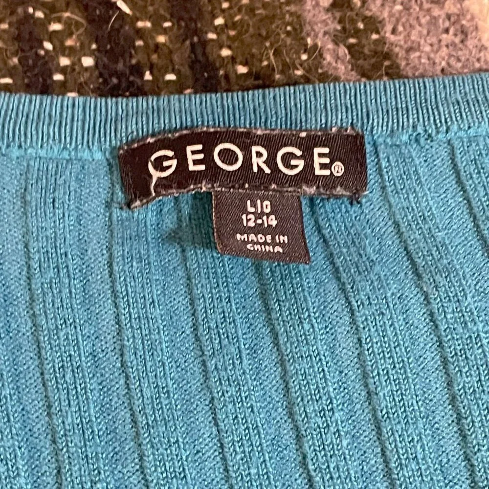 George Pullover Ribbed Sweater - L - Picture 2 of 3